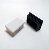 Square and Round Tubing Black and white Plastic Plug